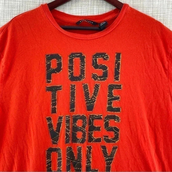 Sean John "positive vibes only" textured T-shirt Mens 3XL 8730/b - Picture 3 of 8